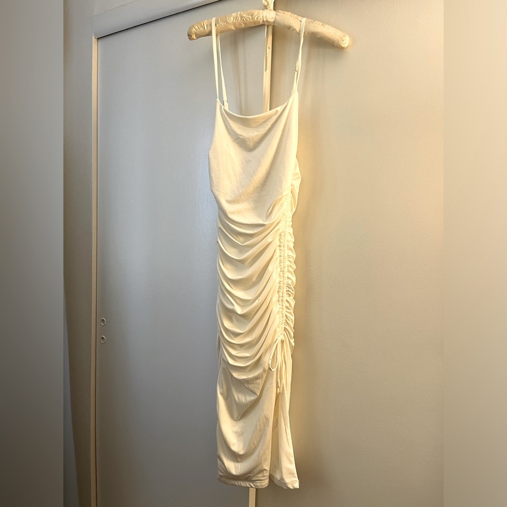 “That’s So Fetch” white stretch dress